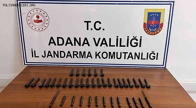 Adana’da 28 adet tabanca namlusu ele geçirildi 