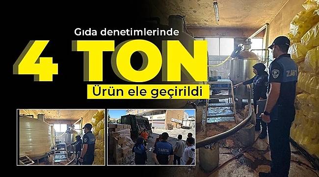 Gaziantep'te Gıda Denetimlerinde 4 Ton Ürün Ele Geçirildi