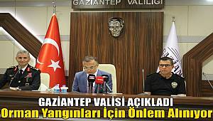 Gaziantep Valisi Açıkladı! Orman Yangınları İçin Önlem Alınıyor 