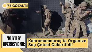 Kahramanmaraş'ta Uyuşturucu Çetesine Operasyon 