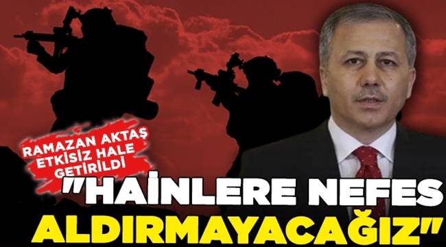 Bakan Yerlikaya duyurdu; PKK KCK'lı terörist Mardin'de etkisiz hale getirildi 