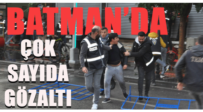 Batman Belediyesinde kayyum protestosu! Çok sayıda gözaltı 