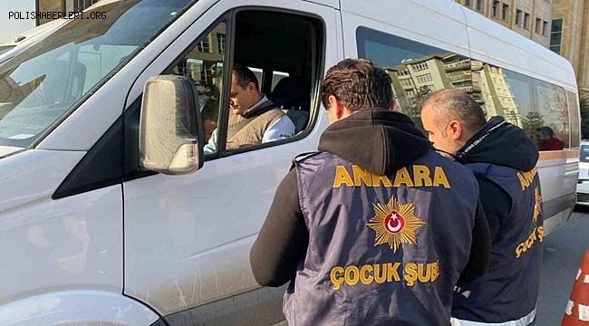 Ankara'da Okul Servisleri Denetlendi 